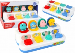 Jouet éducatif interactif Peekaboo avec fenêtres à ouverture et animaux