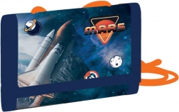 Portefeuille textile pour enfants Space à porter autour du cou avec fermeture velcro