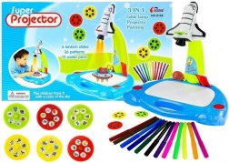 Projecteur pour enfants en forme de fusée pour dessiner avec 36 images