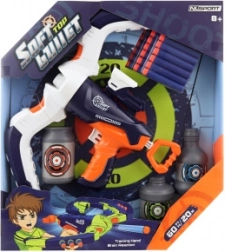 Arbalète avec fléchettes en mousse et cibles, portée 20 m