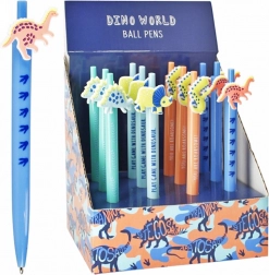 Stylo à bille avec topper dinosaure 15 cm