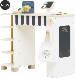 Le Toy Van stand de vente avec caisse et accessoires