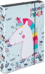 Boîte pour cahiers format A4 Jumbo avec motif Licorne