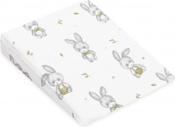 Housse en mousseline pour oreiller bébé – wedge NEW BABY Standard 30×37 cm, motif Bunny