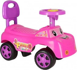 Trottinette pousse-pousse avec rires et klaxon – rose