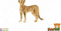 Figurine de guépard élancé 8 cm – modèle plastique réaliste