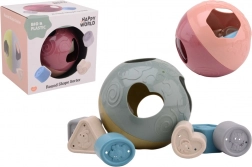 Boîte à formes sphérique en bioplastique Happy World