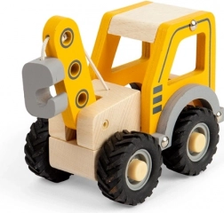 Grue jaune en bois pour enfants