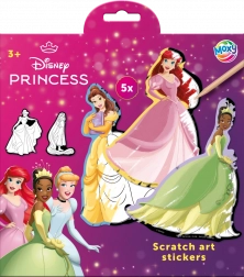 Autocollants à gratter Disney Princesses, 5 pcs