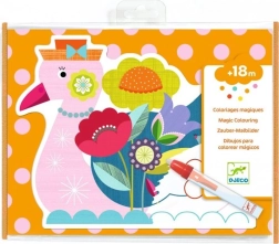 Coloriages à l’eau DJECO – animaux arc-en-ciel