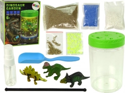 Décoration lumineuse Jardin Dino en bocal