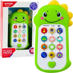 Téléphone interactif pour enfants dinosaure vert