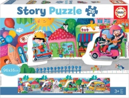 Puzzle Story transport en ville 26 pièces EDUCA