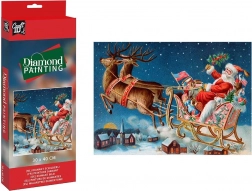Peinture au diamant Père Noël 30x40cm