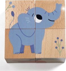 Blocs en bois Djeco Animaux de la jungle