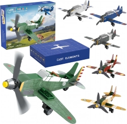 Jeu de construction CADA 6-en-1 avions en papier et en briques, 226 pièces