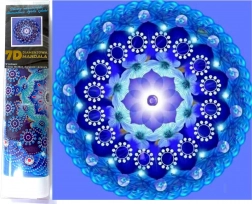 Peinture diamant 7D Mandala de minuit 30 × 30 cm