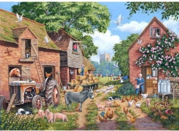 House of Puzzles Puzzle Focus sur la ferme 1000 pièces