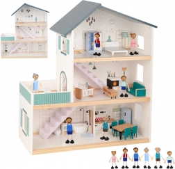 Grande maison de poupées en bois avec figurines FSC TOOKY TOY