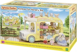 Bus coloré SYLVANIAN FAMILIES – bus multifonction à trois étages pour figurines