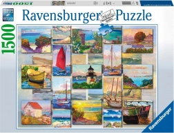 Puzzle RAVENSBURGER COASTAL COLLAGE, 1500 pièces