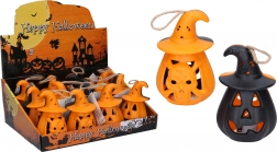 citrouille d’Halloween lumineuse 11 × 6,5 cm