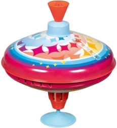 toupie étoilée en métal avec lumières LED