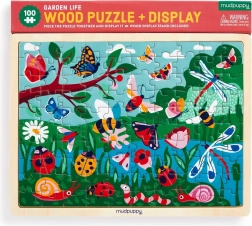 Puzzle en bois MUDPUPPY – La vie au jardin, 100 pièces