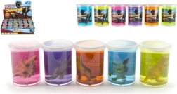 Slime avec dinosaure 80 g - 1 pièce