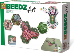 Kit créatif Beedz Art Hex Botanique – mosaïque hexagonale en perles à repasser