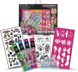 Monster High set de tatouage avec gels pailletés et autocollants
