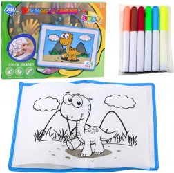 Tableau magique de peinture DIY avec feutres lavables