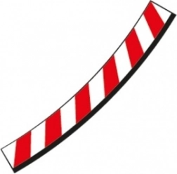 Bordures intérieures pour virage relevé 3/30° pour circuits Carrera Evolution, Digital 132 et Digital 124