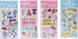 Autocollants décoratifs avec paillettes 22x9,5 cm