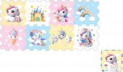Blocs en mousse souples licorne, set de 8 pièces