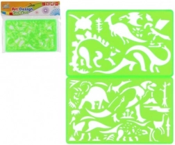 Gabarits en plastique pour dessin 2 pcs 11 × 18 cm