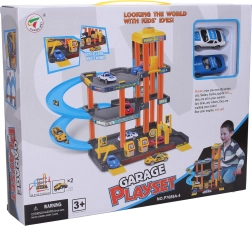 Garage en plastique avec ascenseur et 2 voitures