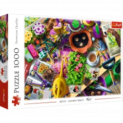Puzzle 1000 pièces – Rangement au jardin TREFL