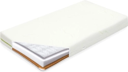 Matelas pour enfant NEW BABY Classy 140 × 70 × 11 cm sarrasin–mousse–coco avec housse Aloe Vera