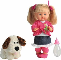 Poupée Nena parlante avec petit chien