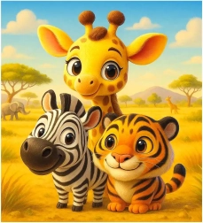 Puzzle en bois Amis 20 pièces WOODEN CITY