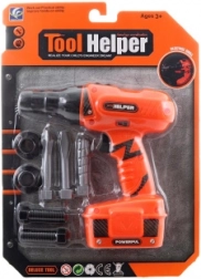 Perceuse jouet pour enfants à piles avec jeu d’embouts