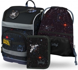 Ensemble scolaire BAAGL : Zippy Plus Pixel Space - cartable, trousse, sac