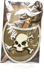 Épée en mousse et bouclier pirate