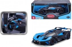 Modèle de voiture en métal 1:18 BUGATTI Bolide bleu‑noir