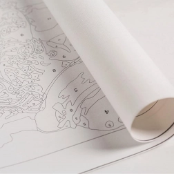 Peinture par numéros avec cadre 30 × 30 cm pour enfants