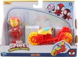 Marvel Spidey et ses amis Iron Man à moto – figurine d’action et véhicule