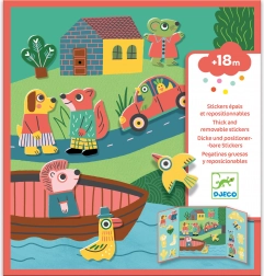 Autocollants repositionnables pour tout-petits Animaux DJECO
