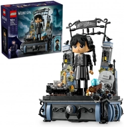 LEGO Mercredi Addams – figurine de collection avec porte de l’Académie Nevermore