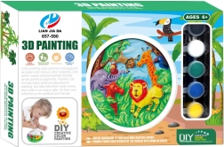 Kit de peinture 3D – animaux sauvages